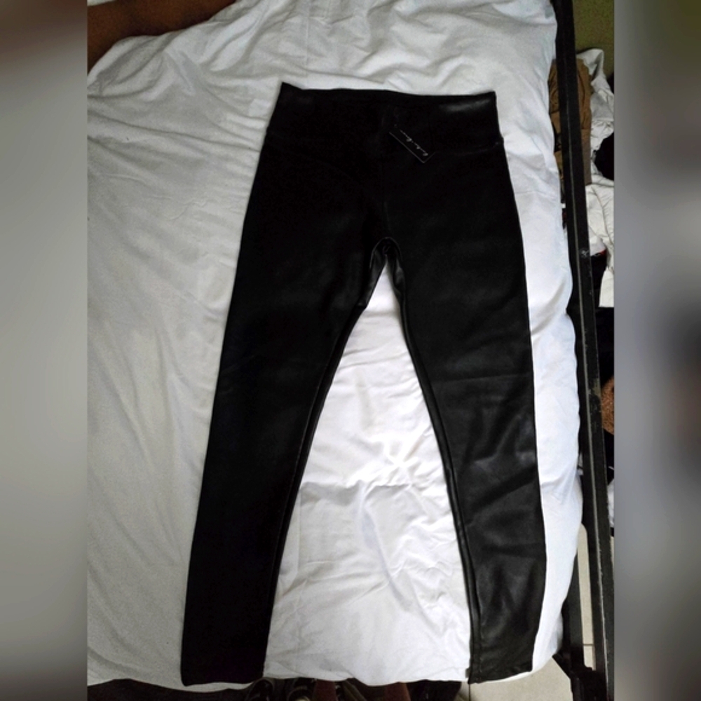 Black Leather Leggings.. BRAND NEW